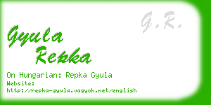 gyula repka business card